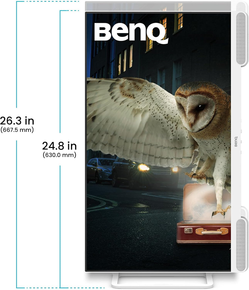 Monitor 4K BenQ EW2790U, 27", 3840x2160, 98% P3, tecnología exclusiva AI Contrast, altavoces 2.1 integrados con subwoofer, puerto USB-C, 3 puertos HDMI, diseño ergonómico, tecnología Eye Care