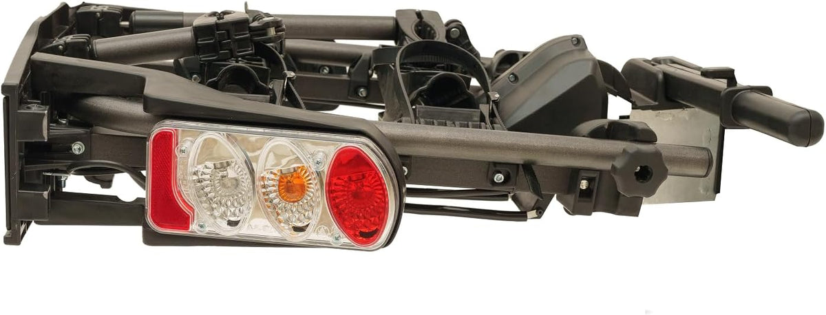 Portabicicletas Farad Susa para bola de remolque, apto para bicicletas, E-Bikes y Fat-Bikes (2 bicicletas), Negro