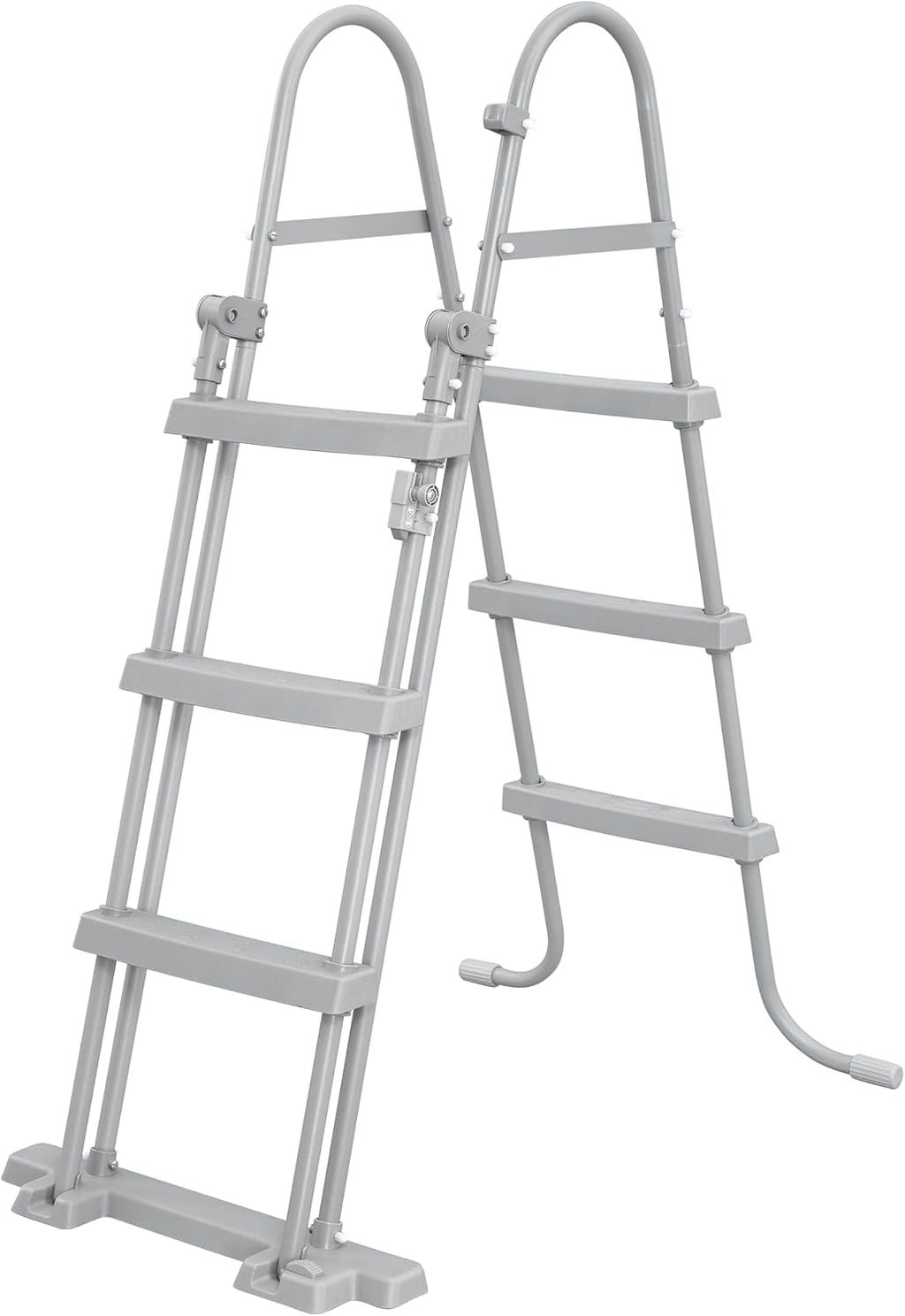 Set de piscina con estructura Bestway Power Steel con bomba de filtro 404 x 201 x 100 cm, gris, rectangular