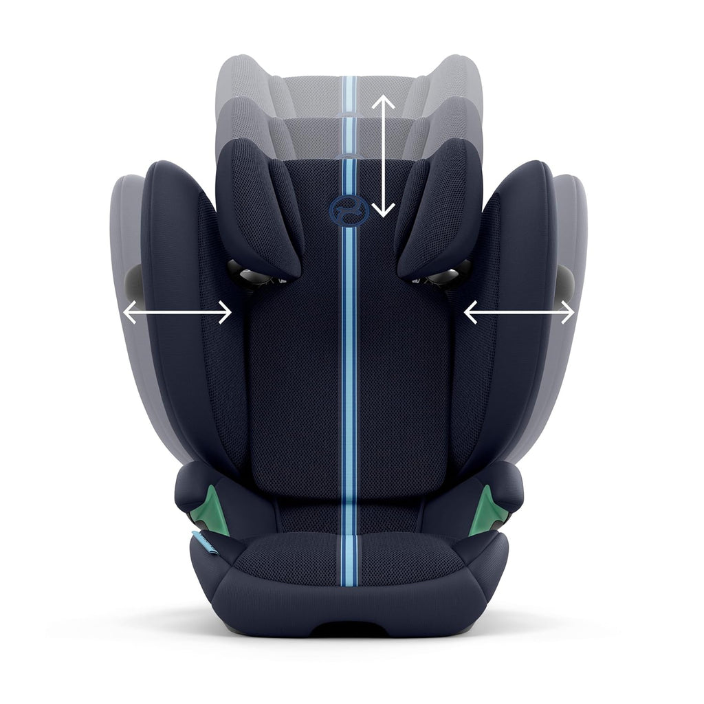 CYBEX Gold Silla de coche infantil Solution G i-Fix, para coches con y sin ISOFIX, desde aprox. 3 hasta 12 años (100 - 150 cm), desde aprox. 15 hasta 50 kg, Lava Grey