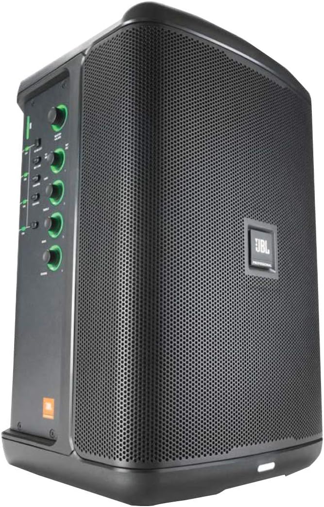 JBL EON ONE Compact - Sistema de PA personal todo en uno recargable, batería intercambiable, ligero y portátil, entradas múltiples, funciones de mezclador profesional - Negro