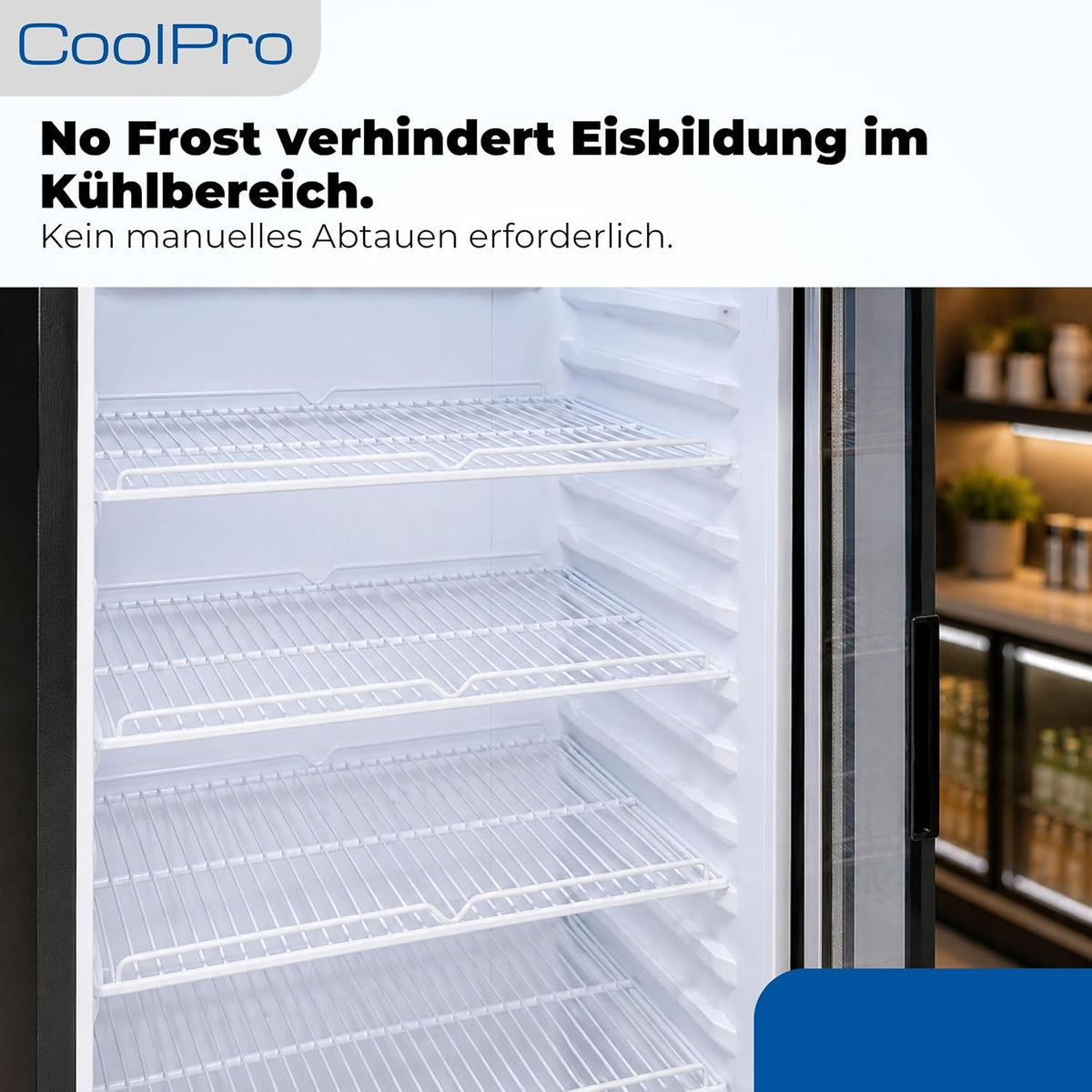Exquisit Frigorífico para bebidas 280 l con puerta de cristal - Frigorífico para hostelería