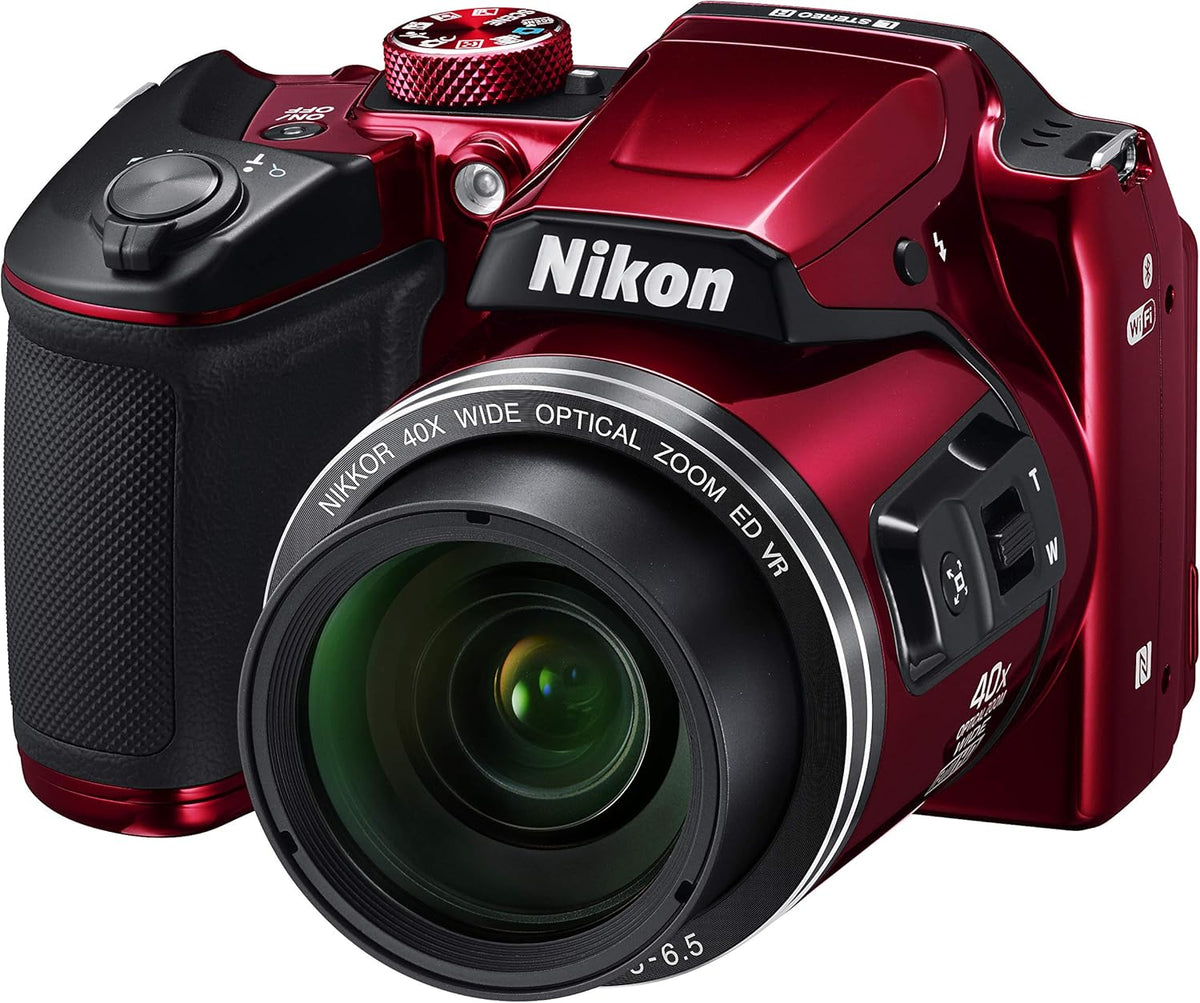 Cámara Nikon COOLPIX B500 Roja (Reacondicionada)