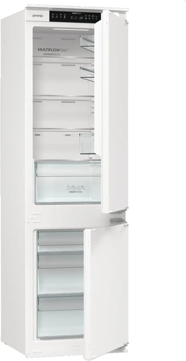 Gorenje NRKI517E41 lodówko-zamrażarka do zabudowy/178 nisza/zawias do drzwi przesuwnych/EEK:E/NoFrost DualAdvance/252L/AdaptTech/SuperCool/ConvertActive/EcoMode/wys. x szer. x gł.: 177,2 x 54 x 54,5