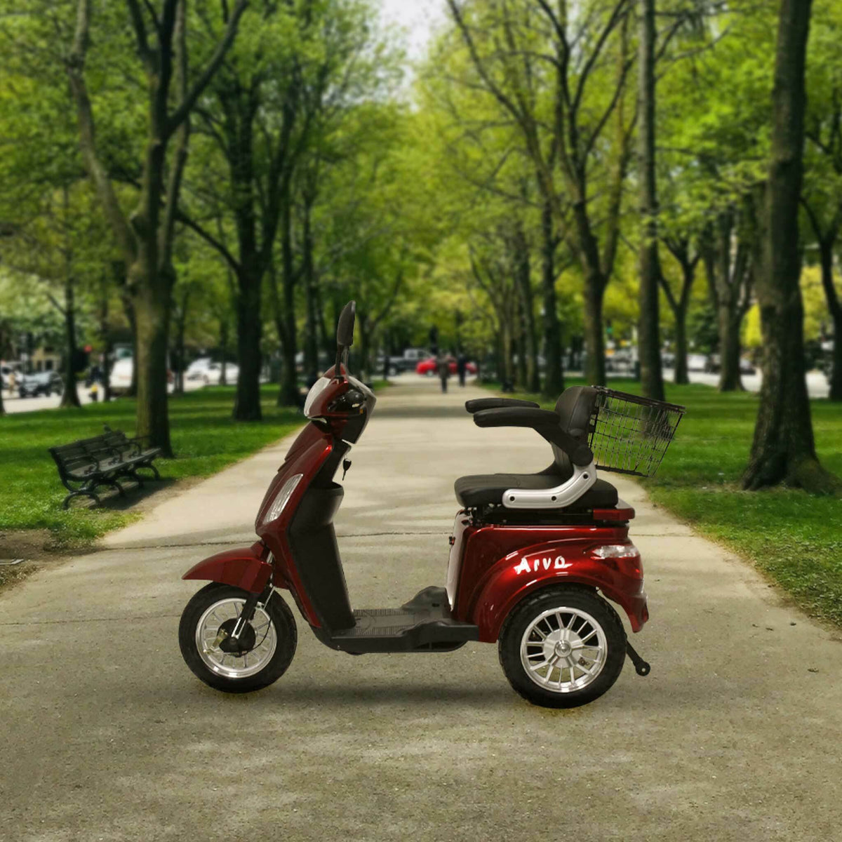 Scooter eléctrico para personas mayores Arvo P300 Rojo
