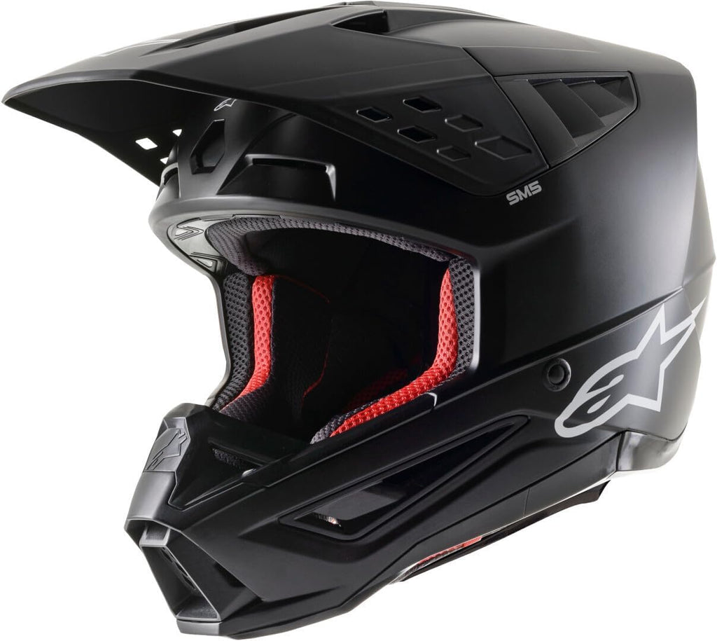 Casco de motocross Alpinestars S-M5 Solid 2024 (Negro mate, L (59/60))