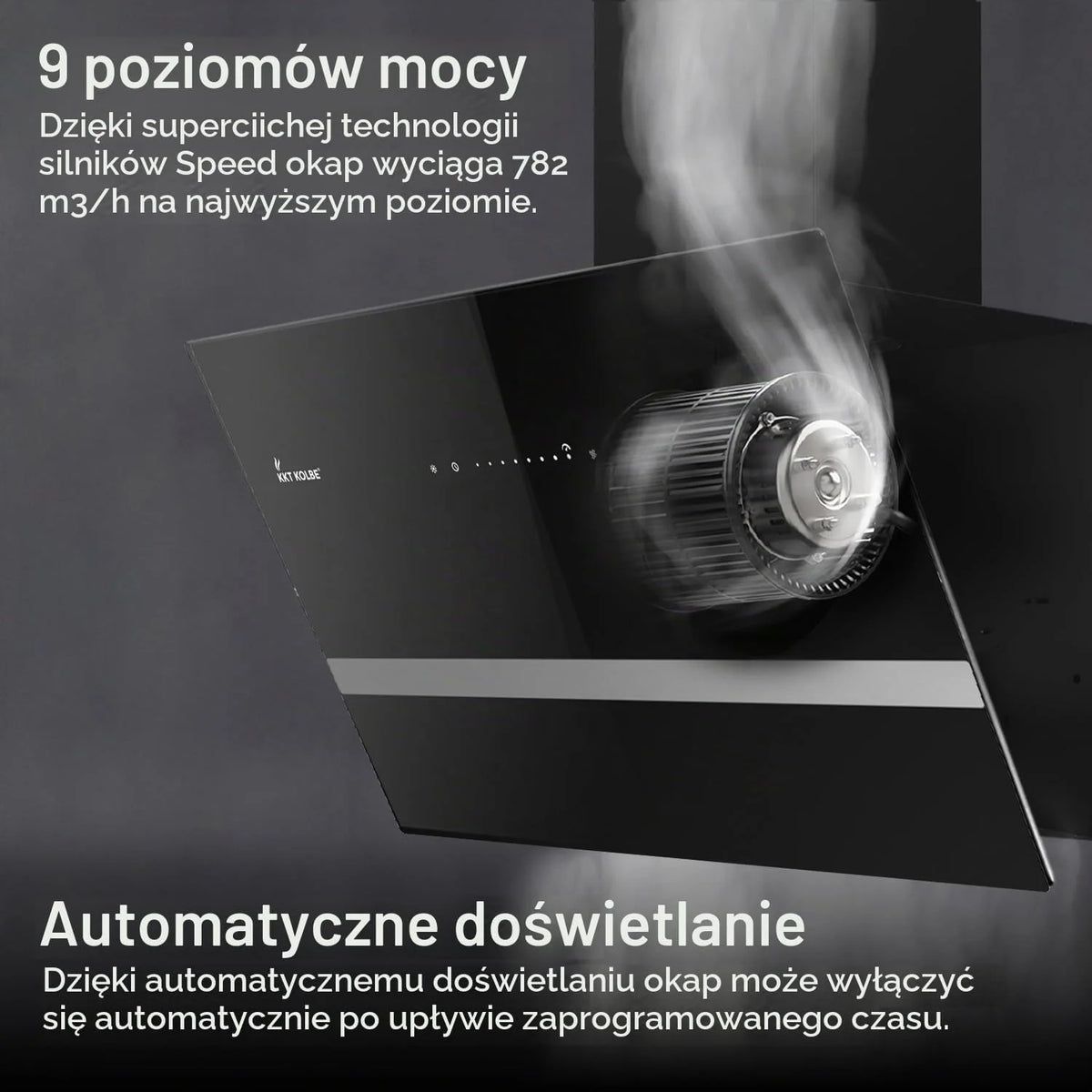 KKT KOLBE Okap kuchenny EASY6005SM, 60 cm bez głowicy