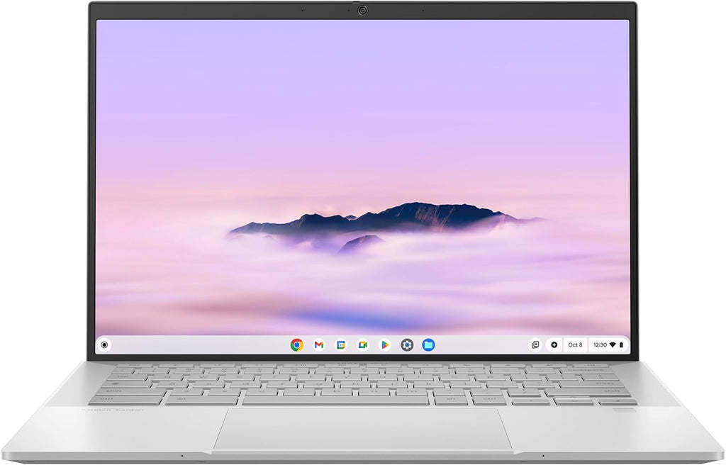 ASUS Chromebook Plus CM3401 con IA de Google - Portátil táctil convertible de 14", pantalla WUXGA (AMD Ryzen 5, 8 GB de RAM, almacenamiento SSD de 256 GB, Chrome OS) - Teclado AZERTY