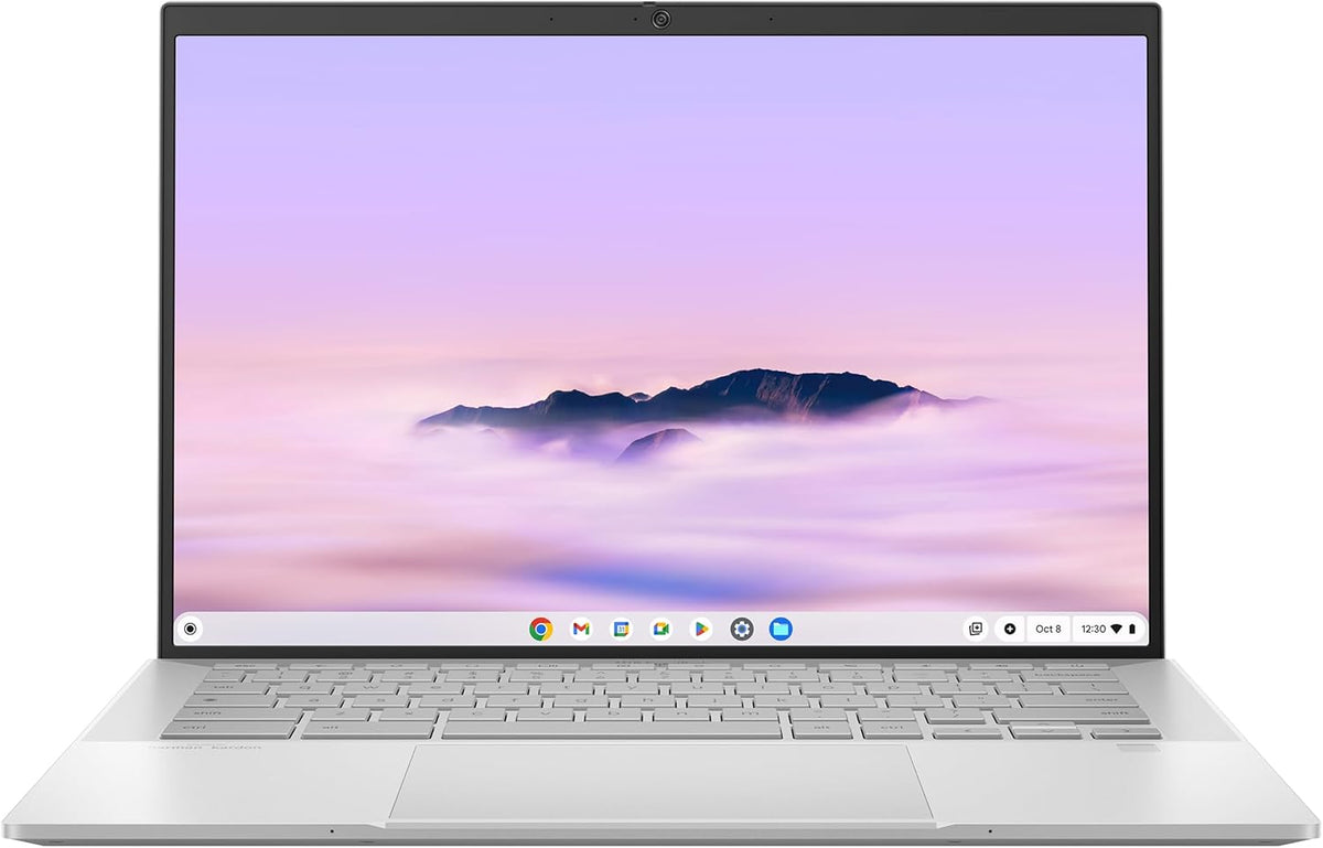 ASUS Chromebook Plus CM3401 con IA de Google - Portátil táctil convertible de 14", pantalla WUXGA (AMD Ryzen 5, 8 GB de RAM, almacenamiento SSD de 256 GB, Chrome OS) - Teclado AZERTY