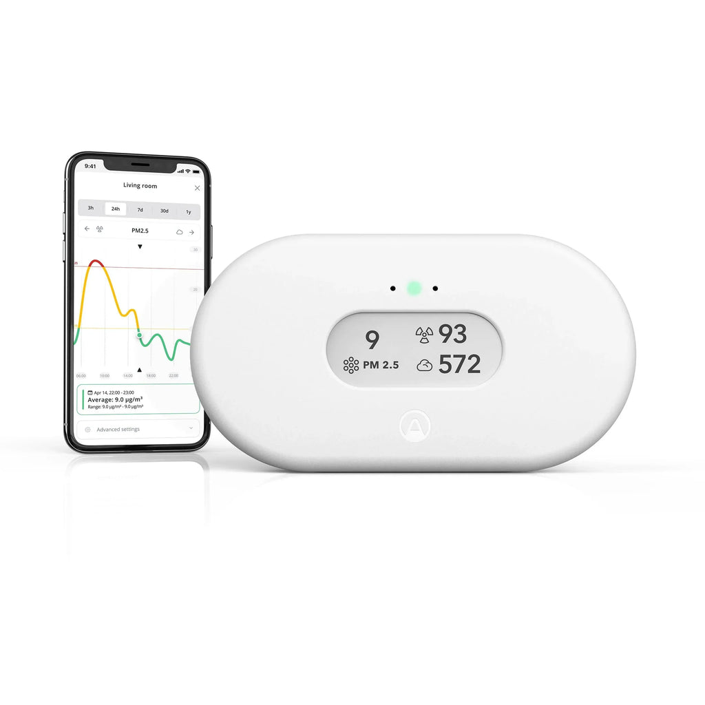 Monitor de calidad del aire y radón View Plus 2960 con PM2.5, CO2, COV, humedad y presión atmosférica