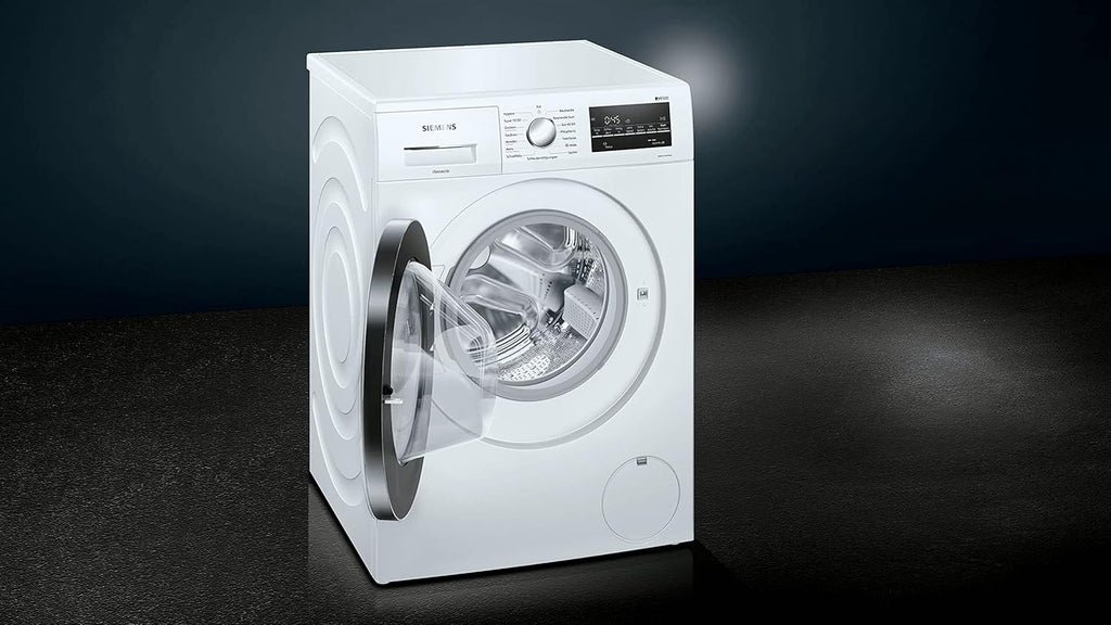 Lavadora Siemens WM14G400 iQ500 / 8kg / C / 1400 rpm / Programa Outdoor / Función varioSpeed / Función de pausa y carga / aquaStop, blanco/negro
