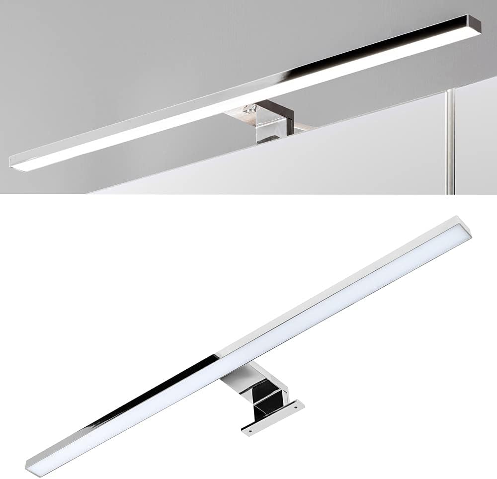 Conjunto de muebles de baño Lomadox con lavabo de 81 cm y armario con espejo LED, decoración imitación roble Wotan, an./al./pr. aprox. 180/200/46 cm