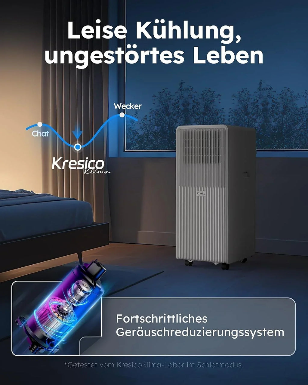 Aire acondicionado portátil A027C-09C 9000 BTU con tubo de escape, unidad de climatización 3 en 1 para habitaciones de hasta 33 m², temporizador de 24 horas, mando a distancia R-290