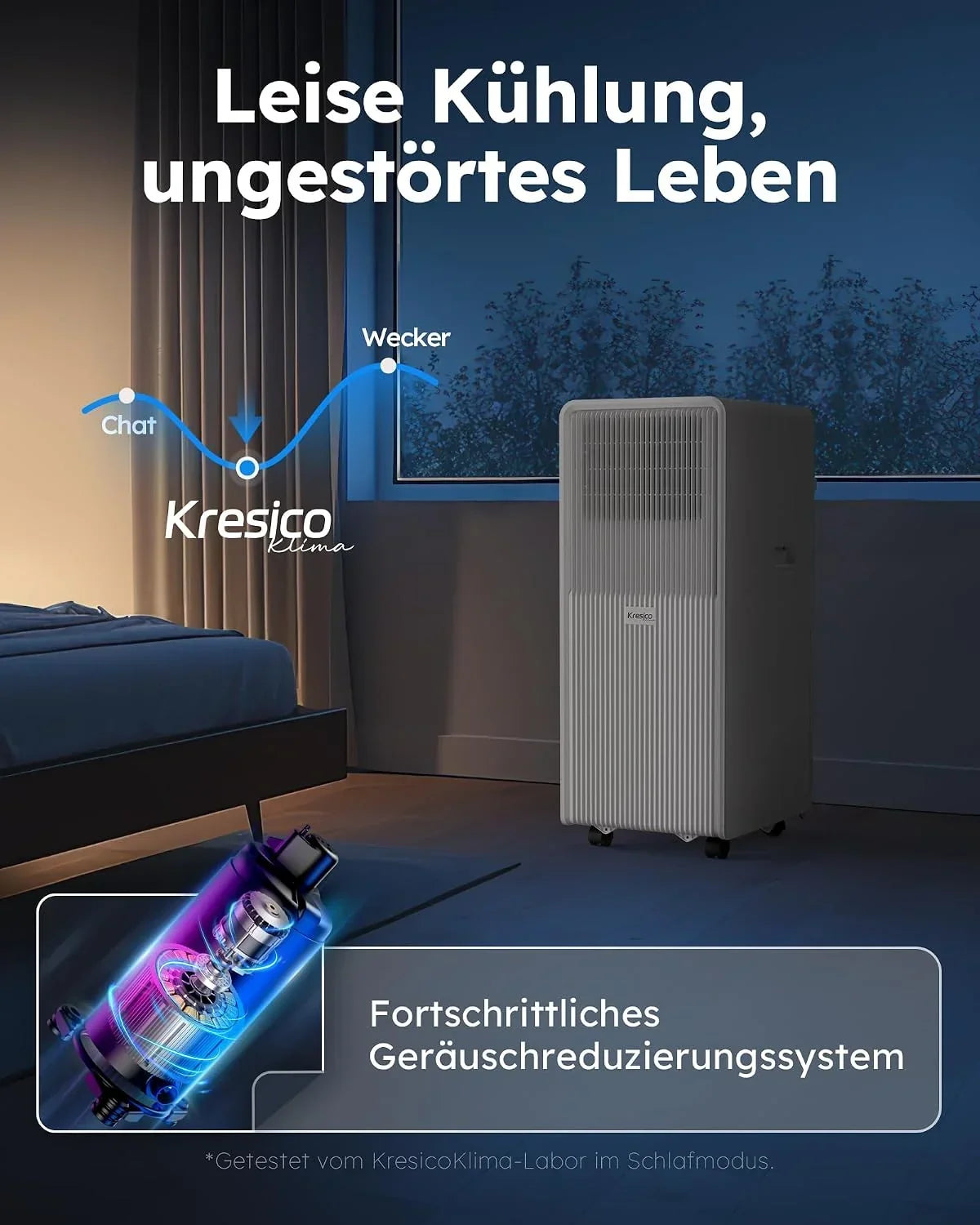 Aire acondicionado portátil A027C-09C 9000 BTU con tubo de escape, unidad de climatización 3 en 1 para habitaciones de hasta 33 m², temporizador de 24 horas, mando a distancia R-290