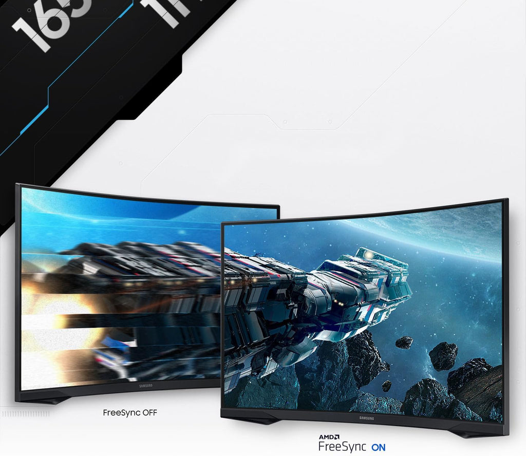 Monitor Samsung Odyssey G55C 27'', 165Hz, 1ms, Panel VA curvo 1000R, QHD: 2560x1440, 2500:1, HDR10, AMD FreeSync, Auto Source Switch+, soporte ajustable, DisplayPort, HDMI