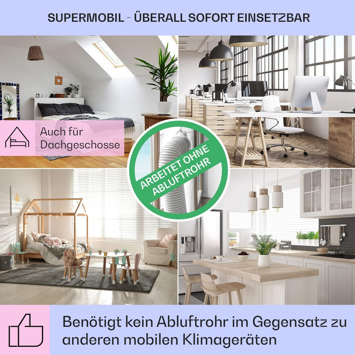 Klarstein 4 en 1: Enfriador de aire inteligente, ventilador, humidificador e ionizador I Depósito de agua de 6 L, oscilación, 30 W, 210 m³/h, temporizador I Aire acondicionado sin tubo de escape, aire acondicionado portátil, negro-oro rosa