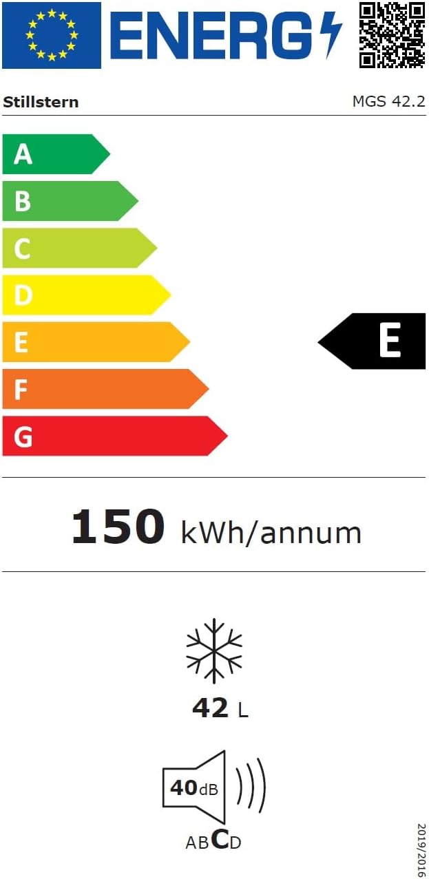 Mini congelador Stillstern (42 L) -18 °C, cubitera, cerradura, sentido de apertura de puerta reversible, congelador de 4 estrellas para camping/oficina, arcón congelador pequeño, congelador pequeño, arcón congelador