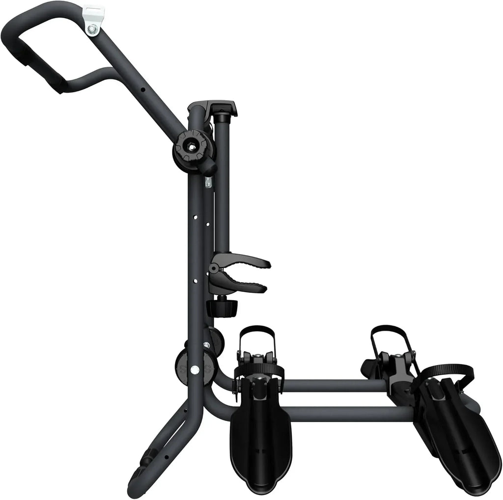 Portabicicletas trasero 10444 para 2 bicicletas de 12-29 pulgadas hasta 45 kg, plegable, acero, soporte de cuadro bloqueable