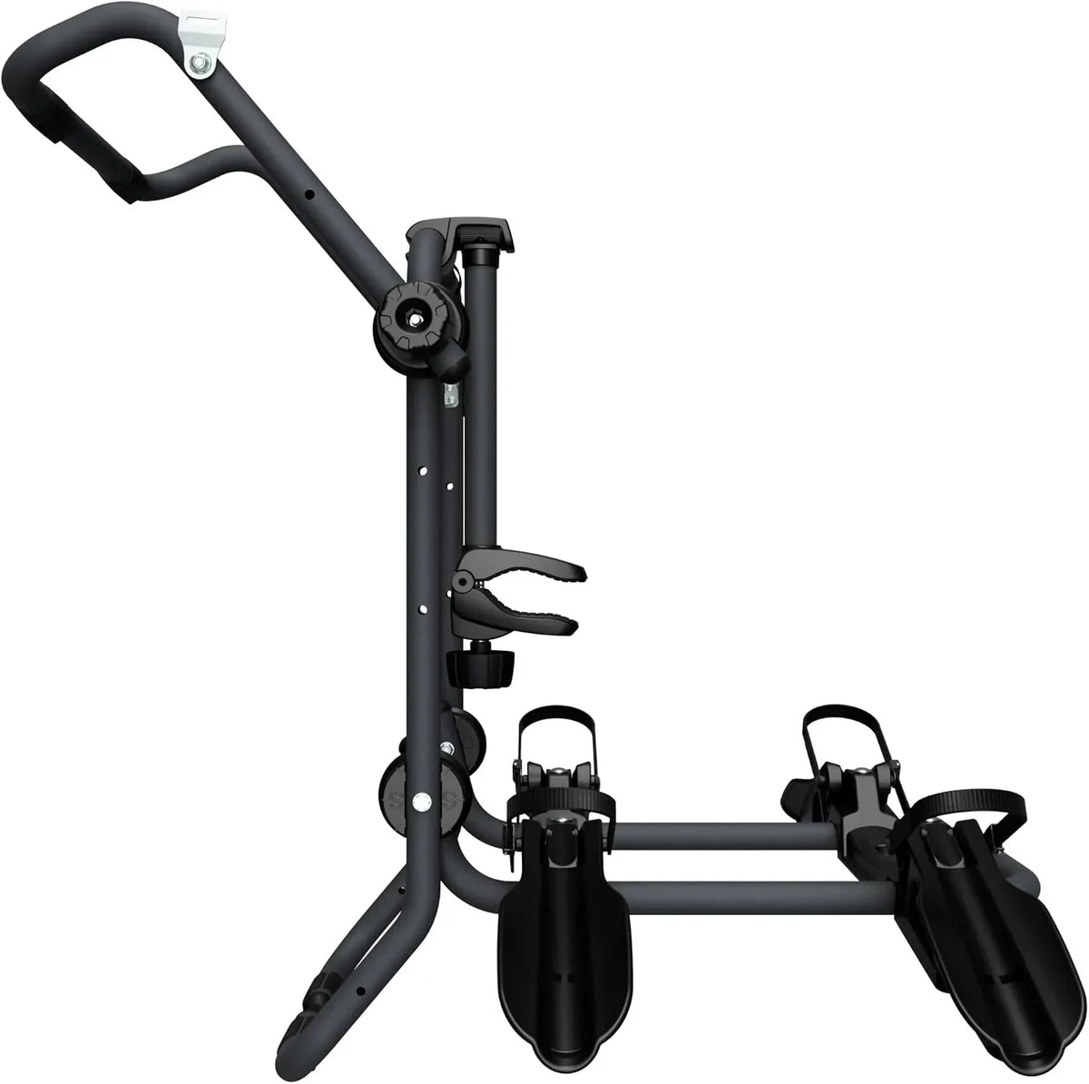 Portabicicletas trasero 10444 para 2 bicicletas de 12-29 pulgadas hasta 45 kg, plegable, acero, soporte de cuadro bloqueable