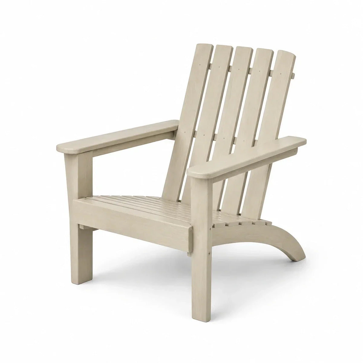 Silla Adirondack de madera maciza color beige