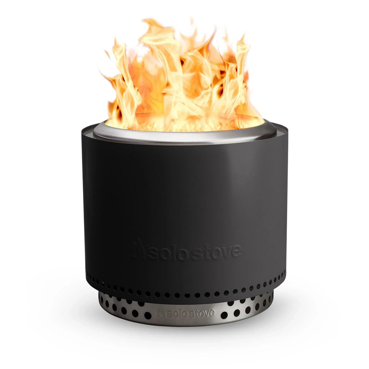 Hoguera Solo Stove Bonfire 2.0 con soporte, sin humo, cenicero extraíble, acero inoxidable, 49,5x44,5 cm, 11,4 kg, gris