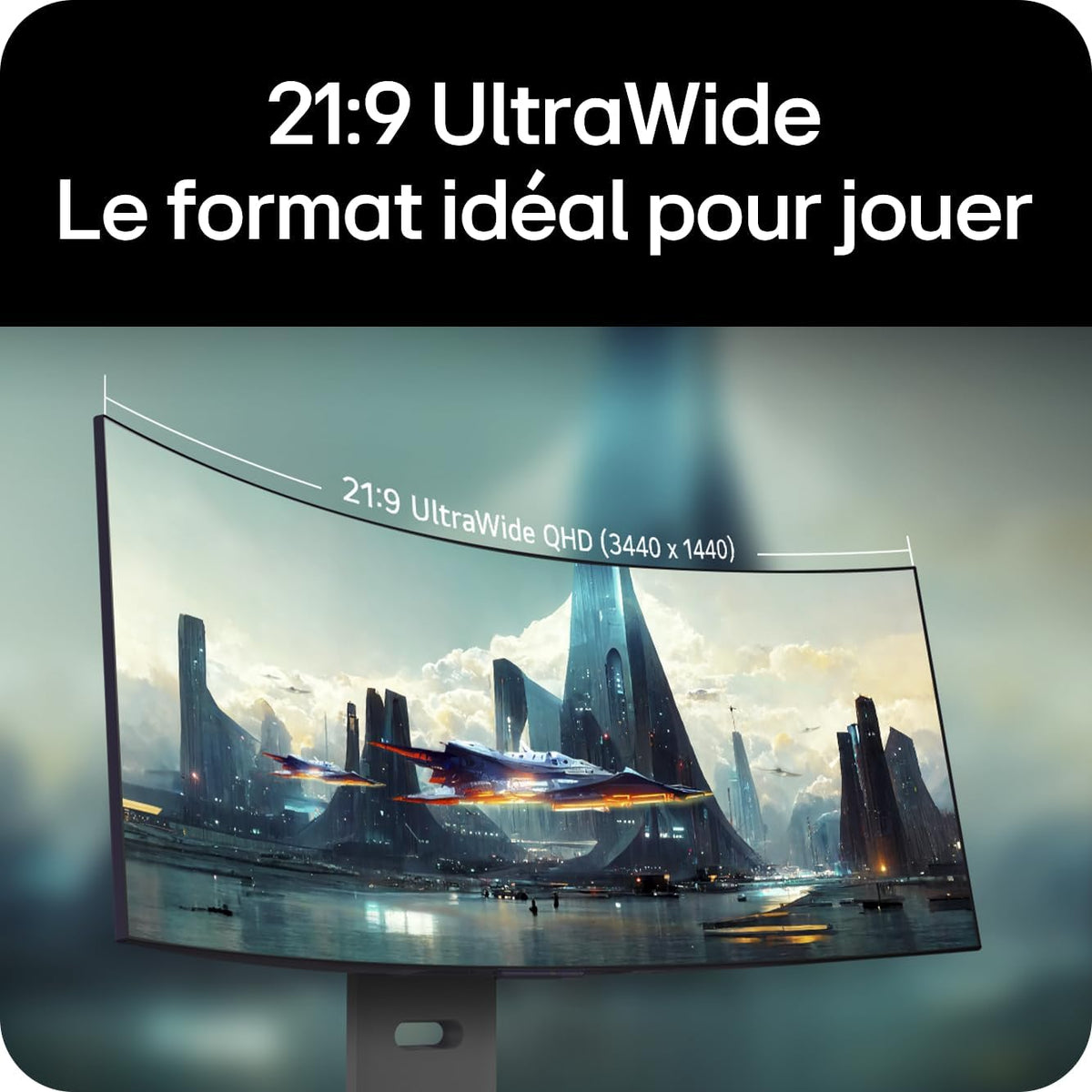 LG Ultragear™ 34GX900A-B.AEU Monitor Gaming de 34" - Panel OLED resolución QHD (3440 x 1440), 0,03ms 240Hz, DisplayHDR™400 True Black, DCI-P3 98,5% (CIE1976), FreeSync Premium Pro, Compatible con G-Sync