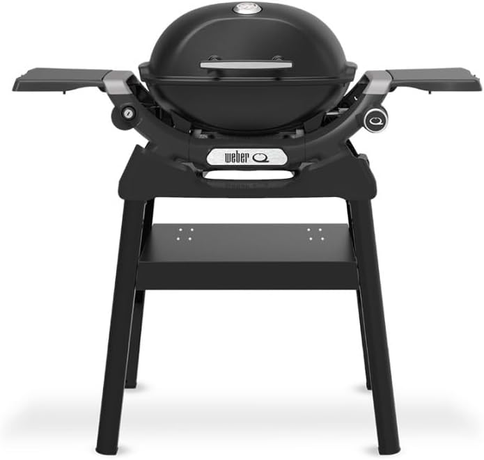 Barbacoa de gas WEBER Q 1200N negra con soporte
