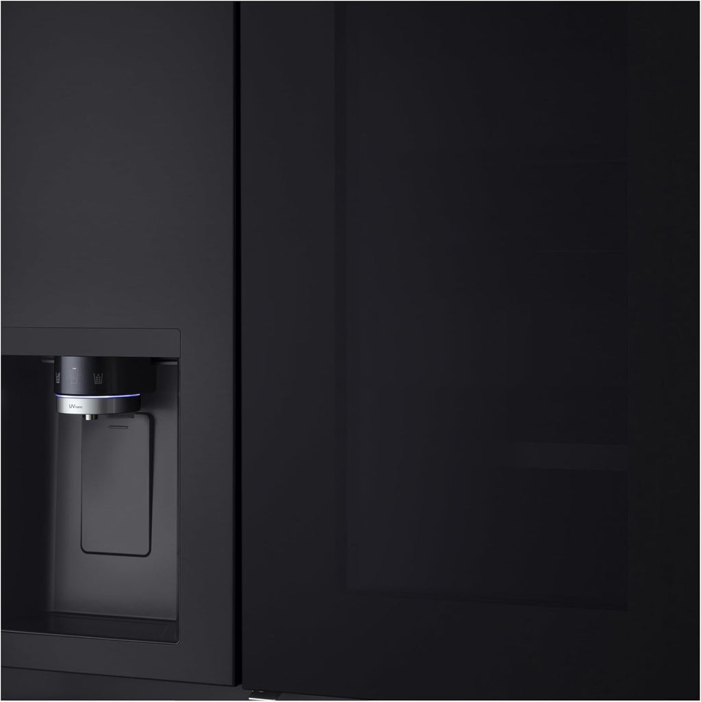 Frigorífico Side by Side LG GSGV81PYLL, Clase E, 635 L, Instaview, frigorífico con congelador, dispensador de hielo, hielo picado y agua, Total NoFrost, compresor Smart Inverter, Wi-Fi