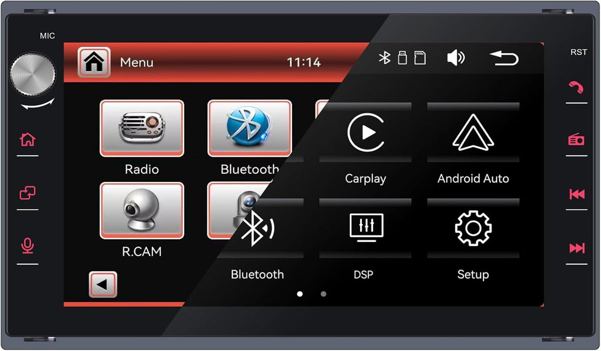 Autorradio con Carplay inalámbrico y Android Auto para VW Golf Polo Mk3 Jetta Passat b5 MK5 T4 IV Bora 1998-2006, reproductor estéreo, radio con pantalla táctil/Bluetooth/RDS/FM/AM/Mirror Link (3 series de IU)