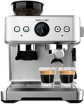 Cafetera express Cecotec Barista Power Espresso 20 Barista. 2250 W, 20 bares, manómetro y 2 thermoblocks, depósito de café en grano, molinillo con 20 niveles, vaporizador