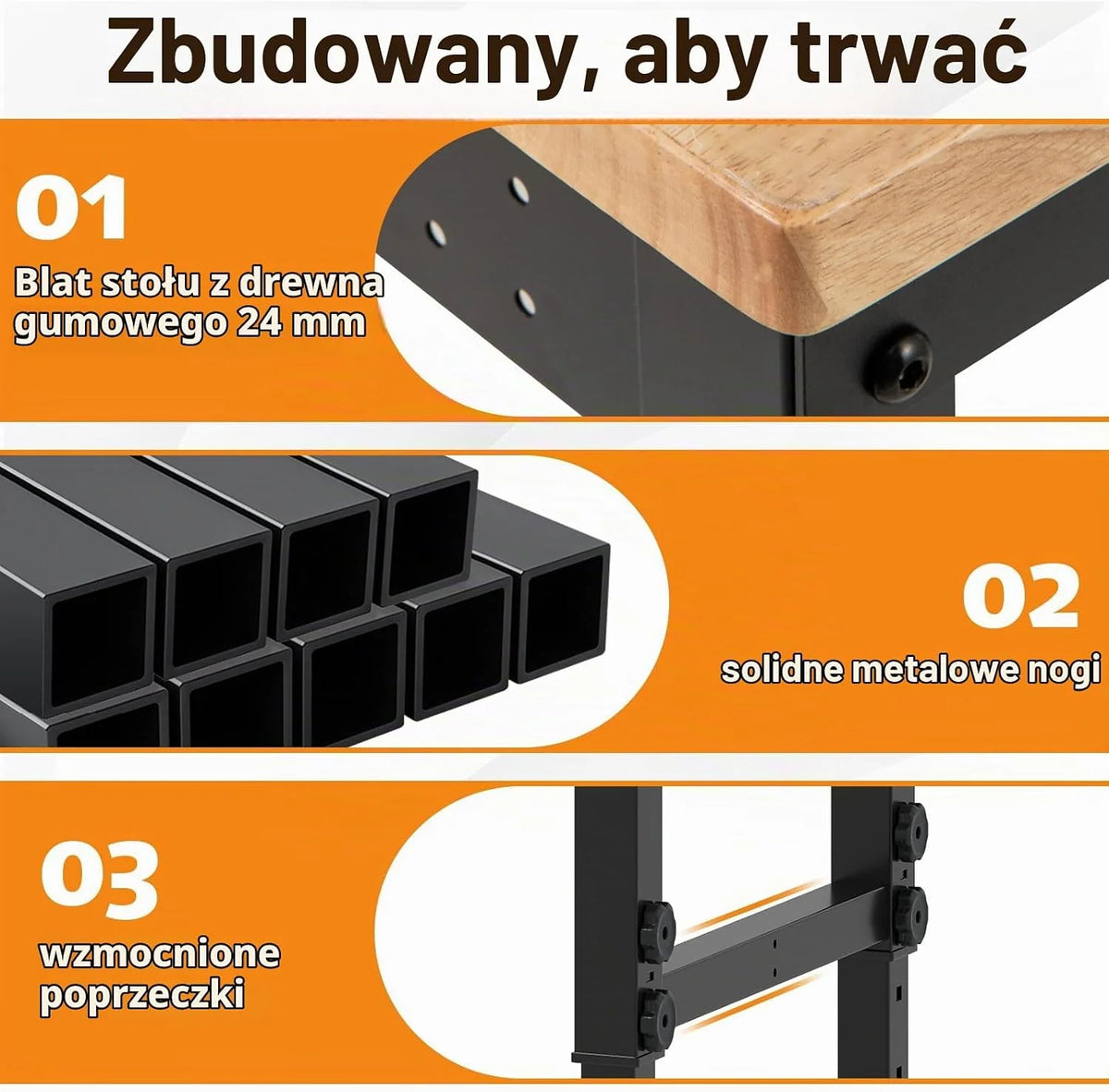 COSTWAY Regulowany stół warsztatowy na kółkach, stół roboczy z drewna gumowego z 2 płytkami perforowanymi i metalową ramą, udźwig 1100 kg, stół warsztatowy, stół narzędziowy o powierzchni roboczej 122