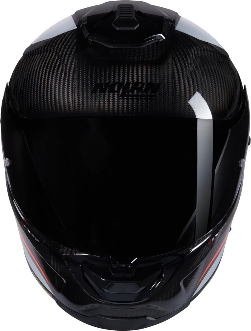 Casco Nolan X-903 Ultra Carbon Intrigo N-COM, negro/gris/naranja, M (58)