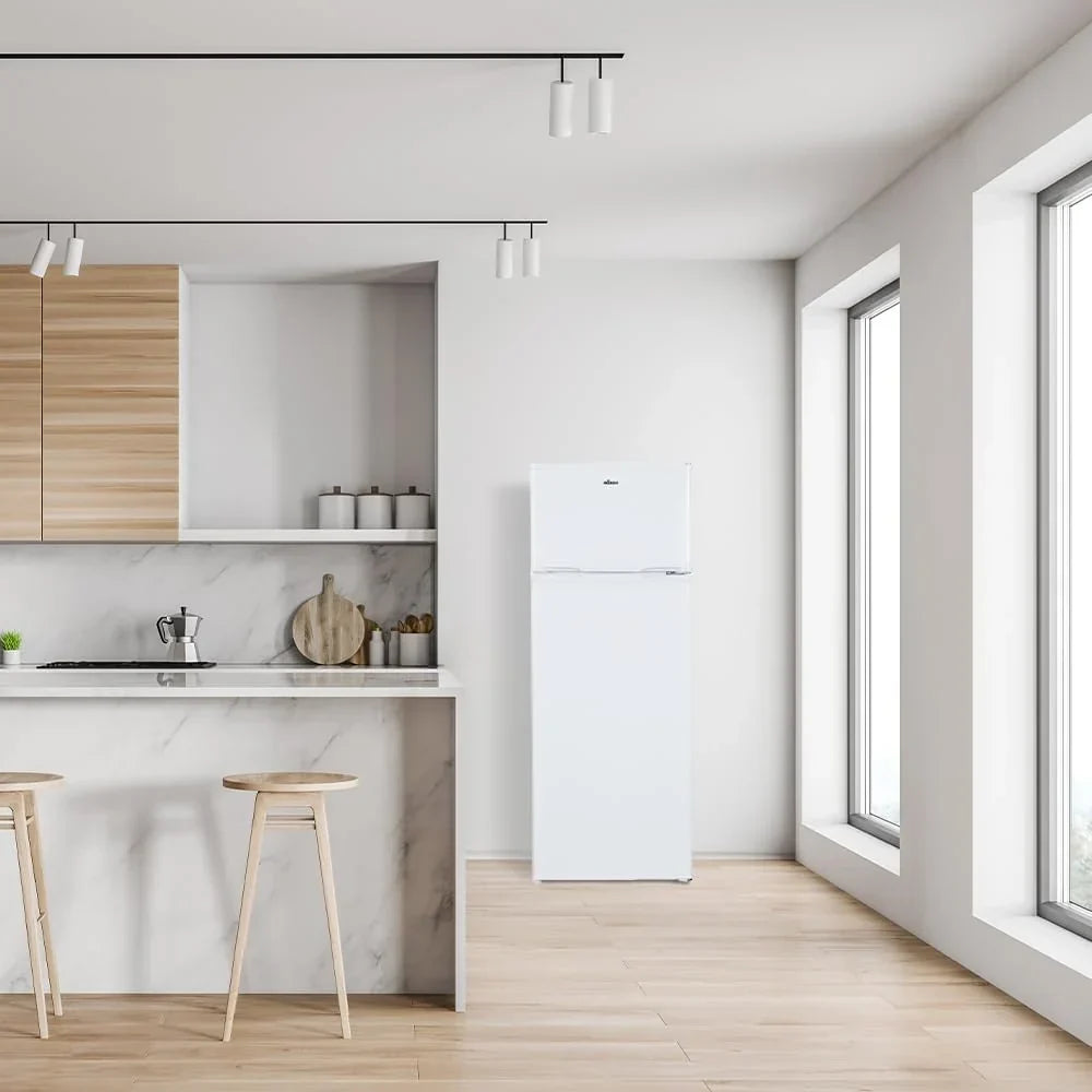 FRIGORÍFICO NILSON 2 Puertas Blanco NF145500E. Capacidad 206 Litros, Puerta Reversible, Bajo Nivel Sonoro, Eficiencia Energética Clase E