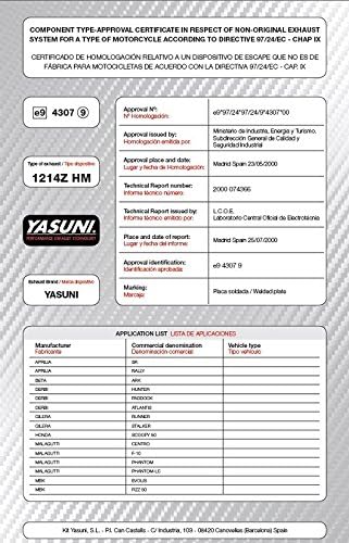 Escape YASUNI Z, negro, compatible con MBK Booster Rocket, Spirit, Track, Stunt, Naked, YAMAHA BWs, NG 50cc