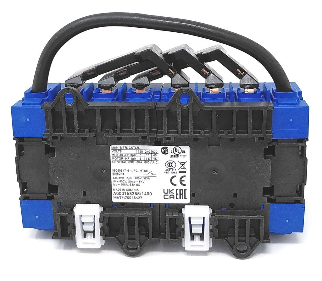 HUSUIME Interruptor de carga conmutador 4 polos 63A KA63B T904 VE2 F437 con posición red 0 emergencia fijación rápida