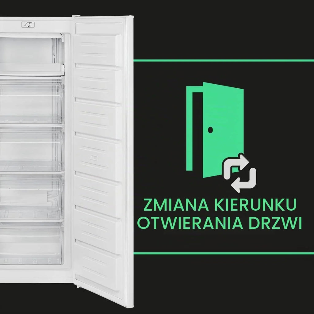Zamrażarka Bomann®, Zamrażarka głębokiego mrożenia, Zamrażarka, Pojemność 168 litrów, Odwracalne zawiasy drzwi, Komora zamrażarki 4-gwiazdkowa, GS 7340, kolor biały