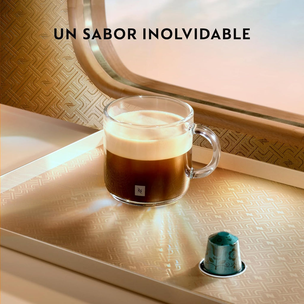 Nespresso Krups Essenza Mini XN1101 - Cafetera monodosis de cápsulas Nespresso, compacta, 19 bares, apagado automático, color blanco (Pack de cápsulas de bienvenida incluido)
