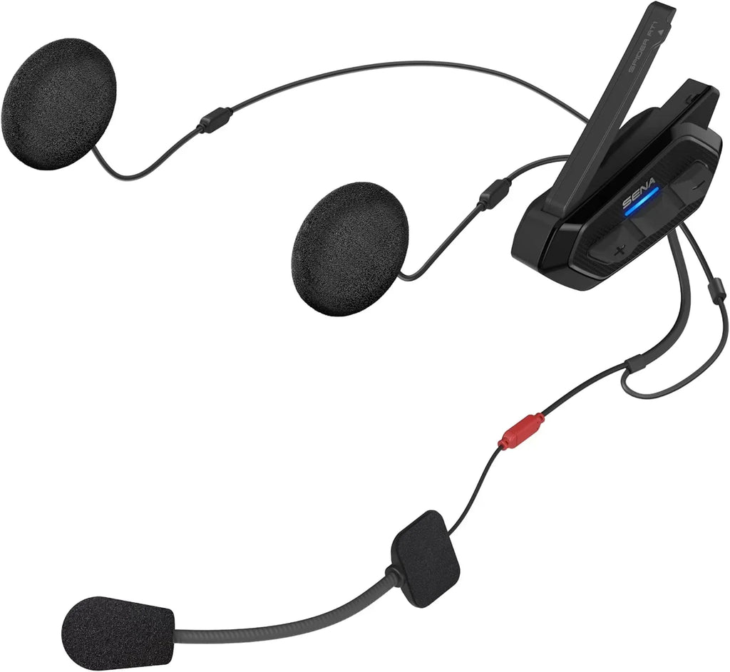 Sistema de comunicación de malla para motocicletas SPIDER-RT1-01 Bluetooth 5.2 Mesh Intercom, alcance de 8 km, Group Mesh hasta 24 conductores, inalámbrico