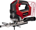 Einhell Profesjonalna wyrzynarka akumulatorowa TP-JS 18/135 Li BL Power X-Change (18 V, głębokość cięcia 135 mm w drewnie, wysokość skoku 26 mm, silnik bezwęglowy, z ostrzem, bez akumulatora)