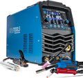 IPOTOOLS Spawarka kombinowana MIG-185CMT 7 w 1 WIG MIG MAG spawarka z przecinarką plazmową 45 A Synergic Inverter spawarka z 185 A z Flux, MMA | 230 V | 7 lat