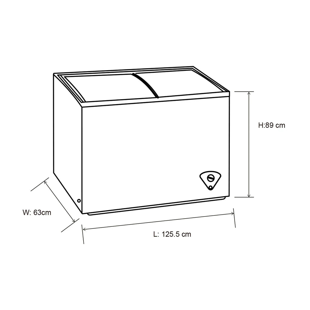 Congelador Blanco 2026 de 254 Litros y 125,5x89 cm con Dos Compartimientos