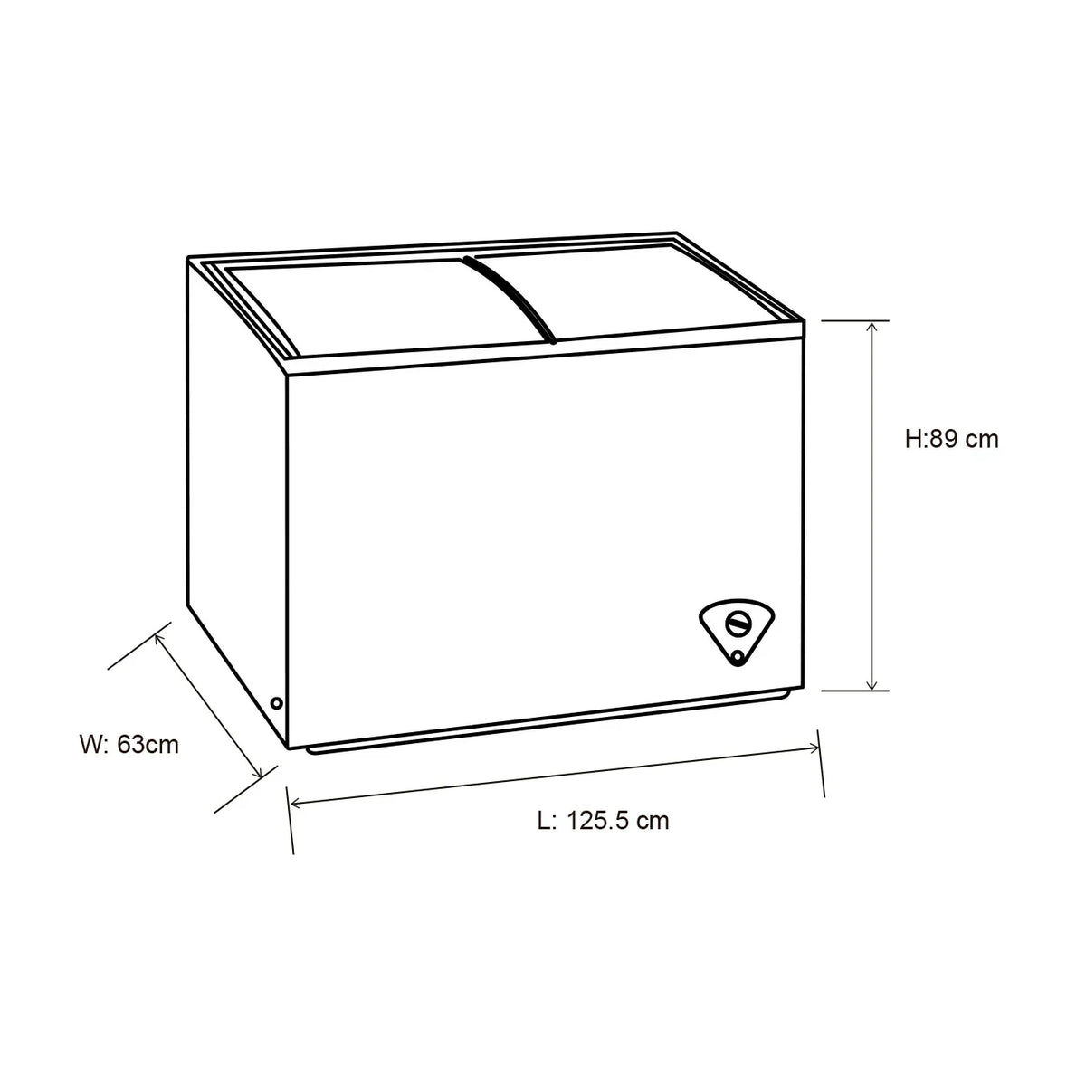 Congelador Blanco 2026 de 254 Litros y 125,5x89 cm con Dos Compartimientos