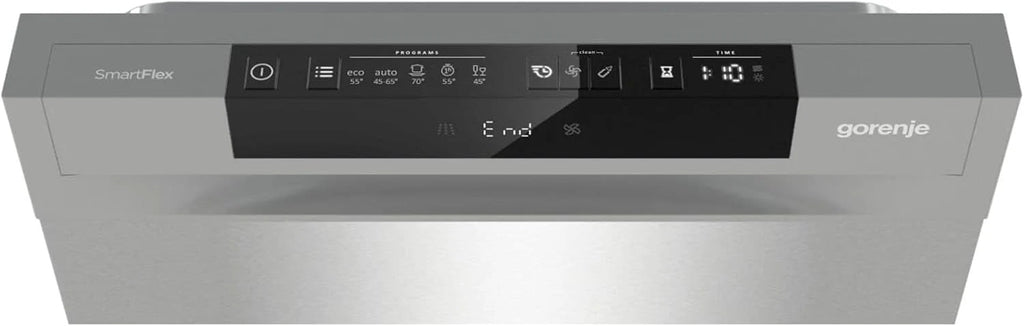 Gorenje GS 541D10 X wolnostojąca zmywarka do naczyń, SuperSilent, 11 nakryć wymiarowych, 5 programów, wyświetlanie programu, kolor srebrny, szerokość 45 cm