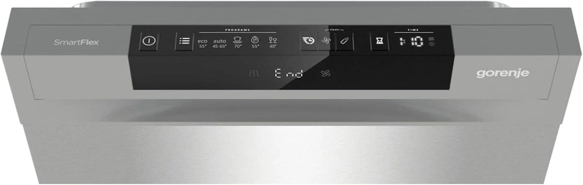 Gorenje GS 541D10 X wolnostojąca zmywarka do naczyń, SuperSilent, 11 nakryć wymiarowych, 5 programów, wyświetlanie programu, kolor srebrny, szerokość 45 cm