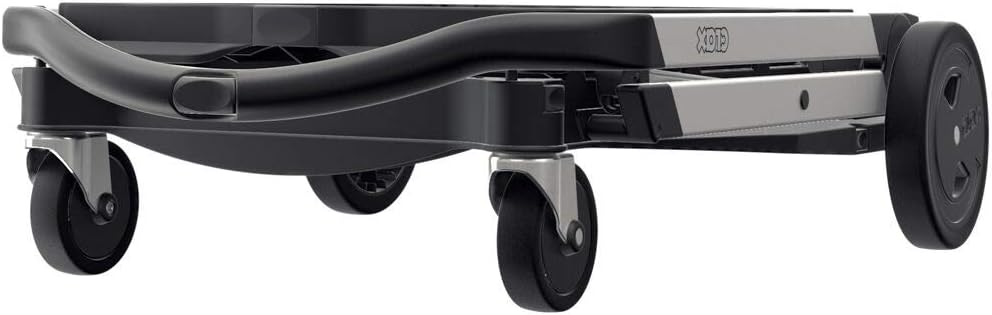 Carros plegables, funcionales y versátiles | Carro plegable móvil | Carrito de la compra con caja de almacenamiento (negro)