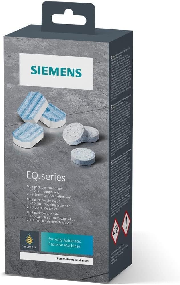 Cafetera superautomática SIEMENS EQ6 plus s700 TE657503DE, para una gran variedad de especialidades de café, boquilla para espuma de leche, molinillo de cerámica, función de doble taza, antical, limpieza automática por vapor, 1500 W, acero inoxidable