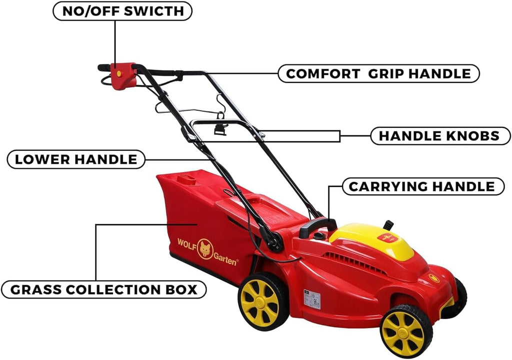 WOLF Garten - Cortacésped eléctrico A 370 E; 37 cm, 18AKHJH2650