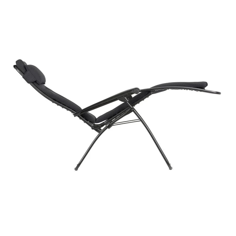 Lafuma MOBILIER Tumbona Relax RSX Clip AirComfort gravedad cero plegable negro 163 x 67 x 115 cm