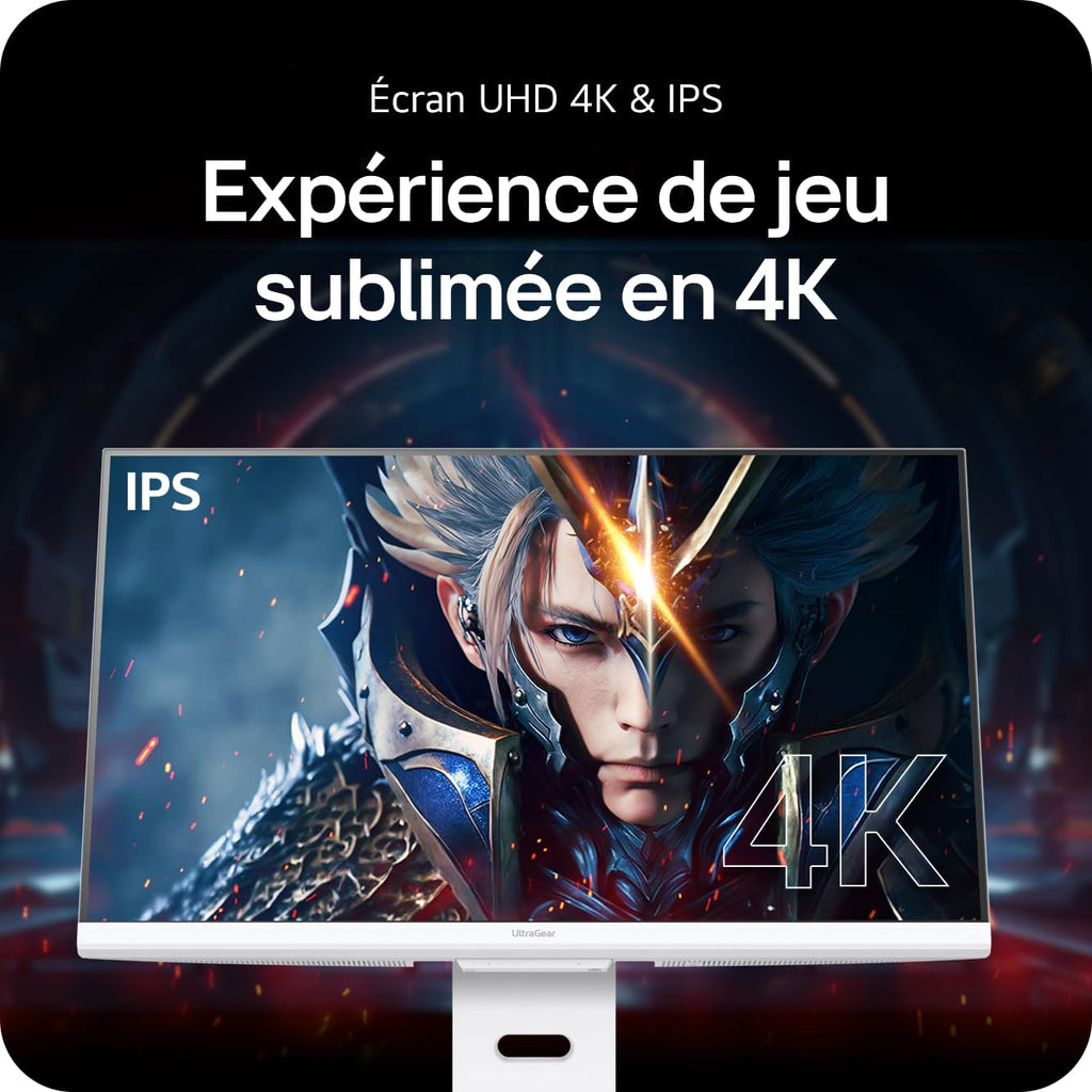 LG Ultragear™ 32G810SA-W Monitor Gaming de 32" - Panel IPS con resolución UHD (3840x2160), 1ms 144Hz, DisplayHDR™ 400, DCI-P3 95% (CIE1976), FreeSync Premium, Compatible con G-Sync