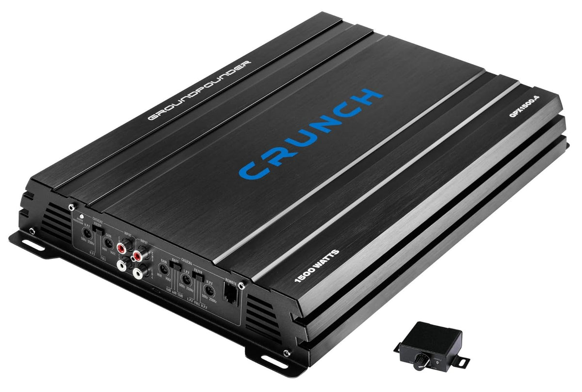 CRUNCH GPX1500. Amplificador de coche de 4 canales Clase A/B con 1500 W máx. | Amplificadores Groundpower | Crunch Car Audio ilimitado